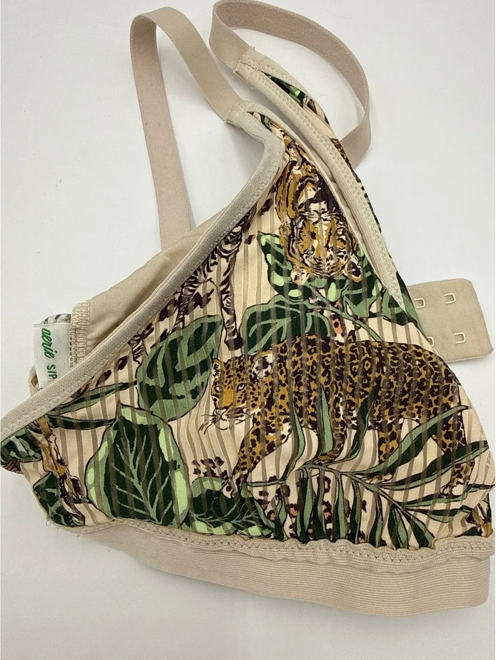 Aerie S Animal Print Bralette with Adjustable Straps